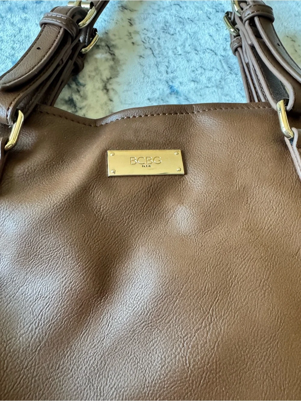 BCBG Paris - Brown Tassel Accent Hand Tote